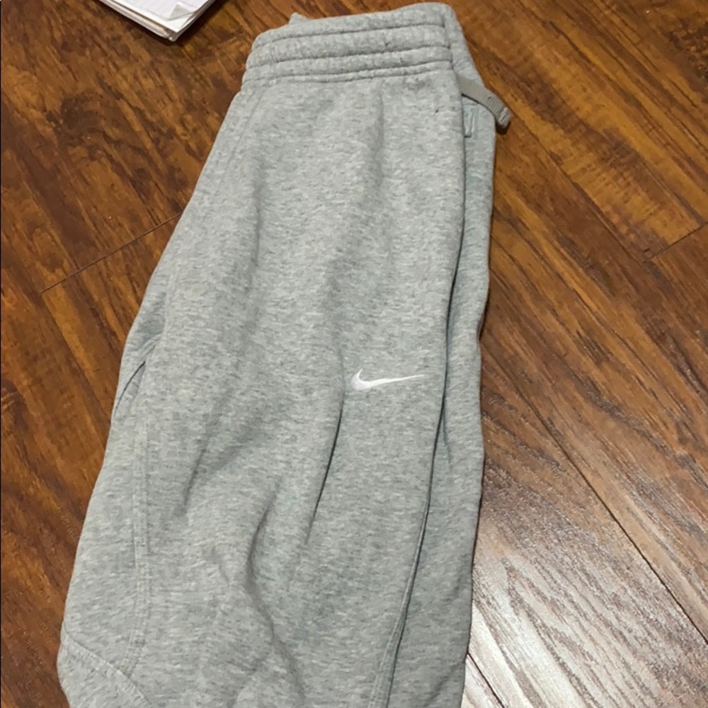 Grey Nike joggers